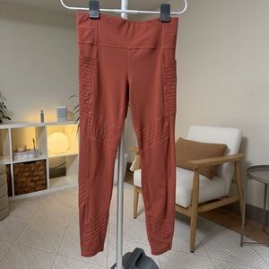 Women’s | Athleta Delancey Moto Tight Leggings, Havana Brown | Medium